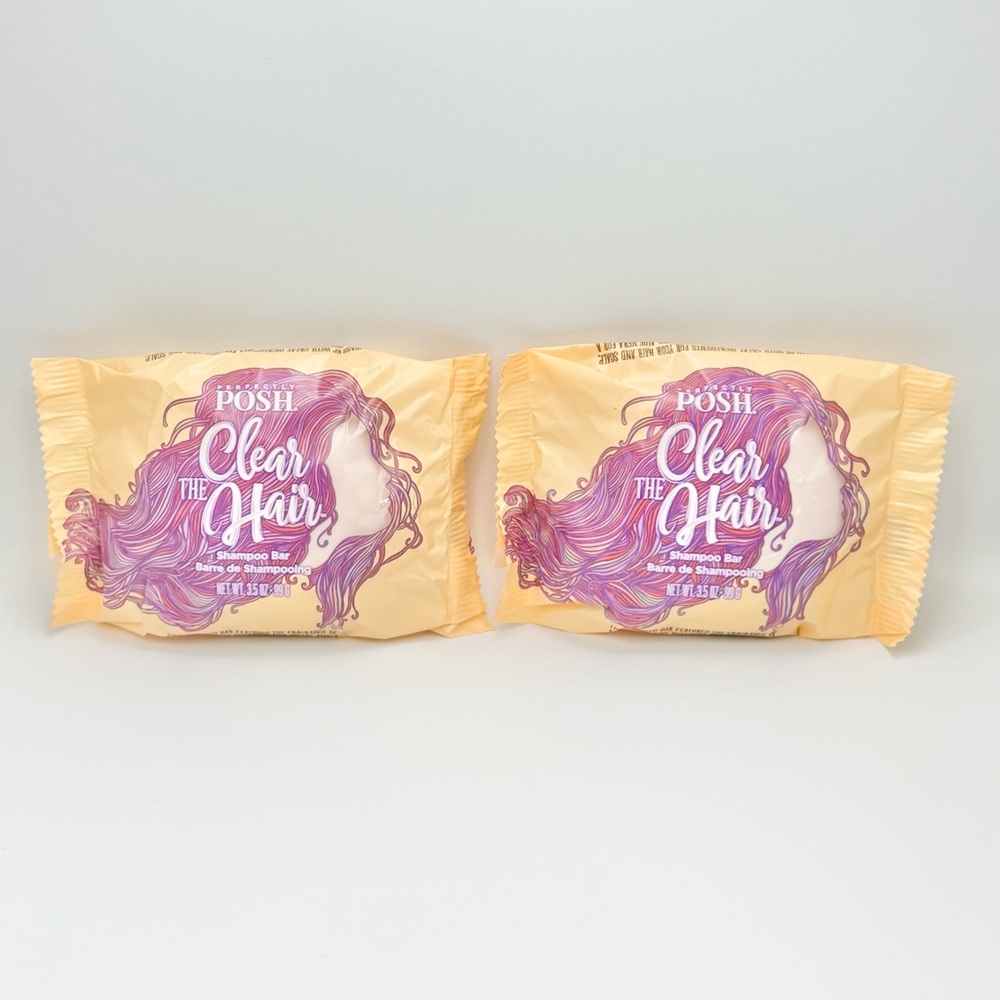 Perfectly Posh Clear The Hair Shampoo Bar 3.5 oz. (2 Pack) New Sealed